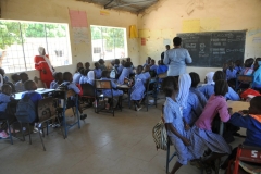 I went in a classroom, spoke first with the teacher, if I could come in. I ended up disrupting the class.