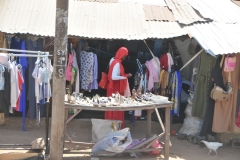 These are some small businesses just down the street from the school as we left the village.