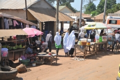 Small local business up and down this one side of the street.
