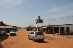 The area leaving the restaurant.