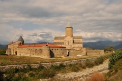 I walked up the road and away from the Monastery to take this photo of the Monastery in its entirety. The open gate you see is the other side of the previous photo from inside.