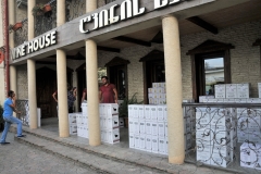 In Tbilisi our hotel is walking distance just around the corner to the tasting room and bottling plant of the Duruji Valley Winery.  For generations, Georgia has taken pride in its distinction as the birthplace of wine. Now, aided by emerging archeological findings and material evidence, many of the world’s most noted experts agree. The recent discovery of 8,000 year-old grape seeds and remains of vines sealed inside ancient clay vessels only reinforces Georgia’s position as the world’s cradle of viticulture.