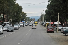 Georgia  is a country in the Caucasus region of Eurasia. Located at the crossroads of Western Asia and Eastern Europe, it is bounded to the west by the Black Sea, to the north by Russia, to the south by Turkey and Armenia, and to the southeast by Azerbaijan. The capital and largest city is Tbilisi. Georgia covers a territory of 26,911 sq mi, and its 2017 population is about 3.718 million. Georgia is a unitary semi-presidential republic, with the government elected through a representative democracy.[