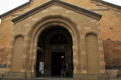 Following a medieval Georgian tradition of naming churches after particular places in the Holy Land, the Sioni Cathedral bears the name of Mount Zion near Jerusalem. It is commonly known as the 'Tbilisi Sioni' to distinguish it from several other churches across Georgia bearing the name Sioni.