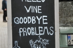I liked this sign and it was in English too.