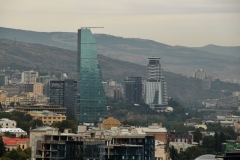 Modern buildings across the skyline.