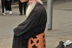Greek Orthodox Monk meditating