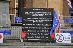 Demonstration in front of a Government building