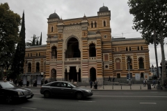 The Georgian National Opera and Ballet Theater of Tbilisi. The opera house is one of the centers of cultural life in Tbilisi.