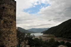 Ananuri Fortress is located 40 miles away from Tbilisi, near the town of Ananuri. The exact date of its construction is unknown.