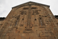 The main historical monument of Ananuri is the Assumption Church built in 1869. The outer walls of the temple are richly decorated with ornaments.