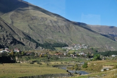 Valley entering the village of Kazbegi.