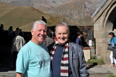 Myself and another friend I met on the trip Harry enjoying the view from the top of the vista.
