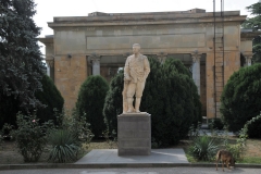 His statue was only removed from the Central Town Square (still named after him) in June 2010 and his museum is still in full operation today. The Stalin museum managed to survive De-Stalinization in 1961 when his body was removed from the Mausoleum and cities and streets named after him were renamed. Soviet authorities probably did not want to offend the Georgians who were still proud of their most famous compatriot and Gori was also far away from Moscow.