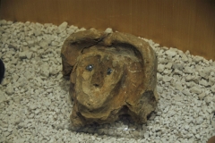 Idol of Goddess made of clay was located  here..