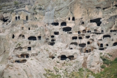 The Vardzia monastery alone consisted of over 600 apartments in a thirteen story complex. The city included a church, a throne room, and a complex irrigation system watering terraced farmlands. A complex irrigation system watering terraced farmlands was also constructed and in some tunnels the old irrigation pipes still bring drinkable water.