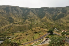 Looking out from the caves into the valley below.