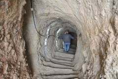 These stairs were more than steep.. they were killer steps. Notice how uneven wide and narrow the steps are.