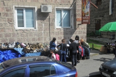Looks like the local shoe store... outside