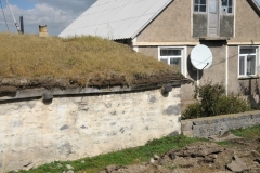 Many of the older buildings have sod roofs in this area.