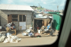 Leaving back through Elmina through the fishing village.
