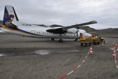We arrived from Reykjavik to Kulusuk, East Greenland on July 1, 2014. Our first attempt to fly to Kulusuk, the day before, our flight was cancelled, unable to land, due to bad weather conditions in Kulusuk.