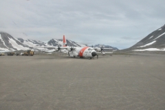 The US Coast Guard aircraft that had arrived.recently