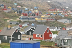 Tasiilaq has a tundra climate, with long, cold and snowy winters and short, cool drier summers. From time to time, Tasiilaq is affected by piteraqs, winds from the Arctic. . On 6 February 1970 the worst piteraq ever documented hit Tasiilaq, causing heavy damage and nearly ruining the town.  Winter winds  can hit 111–178 mph.  It hit 200 mph in 1970.