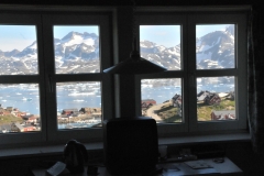 View  of day light at 11 p.m.  in the evening.