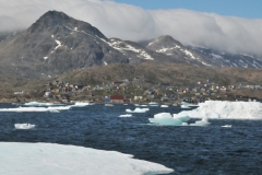 Southern end of Tasiilaq from the water.