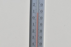 The left side is Farinheight.  It was just a 10 degrees above air temperature when we were returning to land.