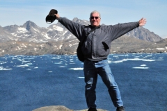 Excited to be on top of the world almost literally in Greenland.