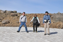 Guess who found a field of snow in July!