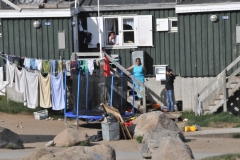 Walking around Tasiilaq taking in the local sights.