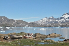 A boat graveyard next to the airport