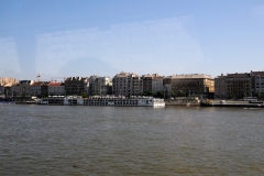 River Boats line the Danube on both sides as you are closer to the Chain Bridge area, the enter of everything.
