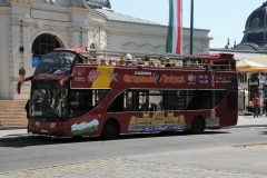 Heroes Square is the most visited tourist location in the city. Double decker tour buses stop many times during the day.