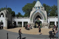 Entrance to the Budapest Zoo is close to Heroes Square