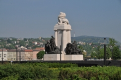 Monument to Tiszan Istav  was a Hungarian politician, prime minister, political scientist and member of Hungarian Academy of Sciences. The prominent event in his life was Austria-Hungary's entry into the First World War when he was prime minister for the second time. He was later assassinated during the Aster Revolution on 31 October 1918 - the same day that Hungary terminated its political union with Austria.