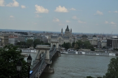 St. Stevens Basilica in the distance on the Pest side.