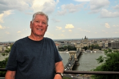 Yours truly with Budapest in the background.