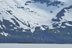 The lone light house that is the entrance into the fjord and back to Dalvik Fishing  Village and harbor.