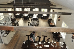 View from above looking down into the dining room where we are to have lunch in a few minutes.