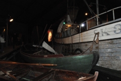 The exhibition in the Boathouse provides an impression of a typical North Iceland herring port during the period from 1938-1954. Eleven boats of various types and sizes lie at the dock