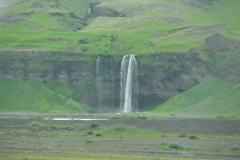 Water falls or Foss in Icelandic dot the landscape.