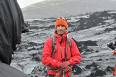 Our guide to help us have a safe and  successful trip hiking on the glacier.  He spoke at least 7 languages from all over the world fluently. Studying engineering  in College.