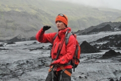 Explaining what we are seeing, about the movement, depth of the glacier and age of the glacier thousands of years.