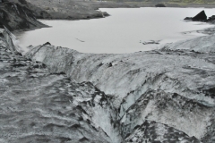 A last look at the glacier and where we had hiked the last couple of hours. What a thrill.