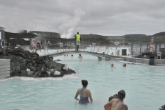 Back in 1974, the Svartsengi Geothermal power plant began harnessing geothermal energy. The process created a reservoir of hot, blue seawater near the plant. People were naturally attracted to this unique looking water and began to bathe in it. Those with skin conditions noticed that the water and the silica, algae, and minerals had a positive impact on their skin.