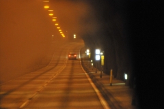 To get from one part of the island to the other tunnels have been bored through mountains.